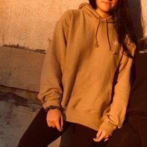 Tan Champion Hoodie